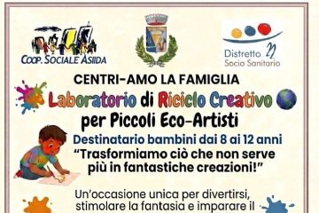 Centri-Amo la Famiglia: iscrizioni laboratorio di riciclo creativo
